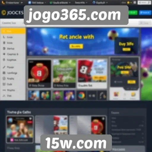 Análise da interface do usuário do jogo365